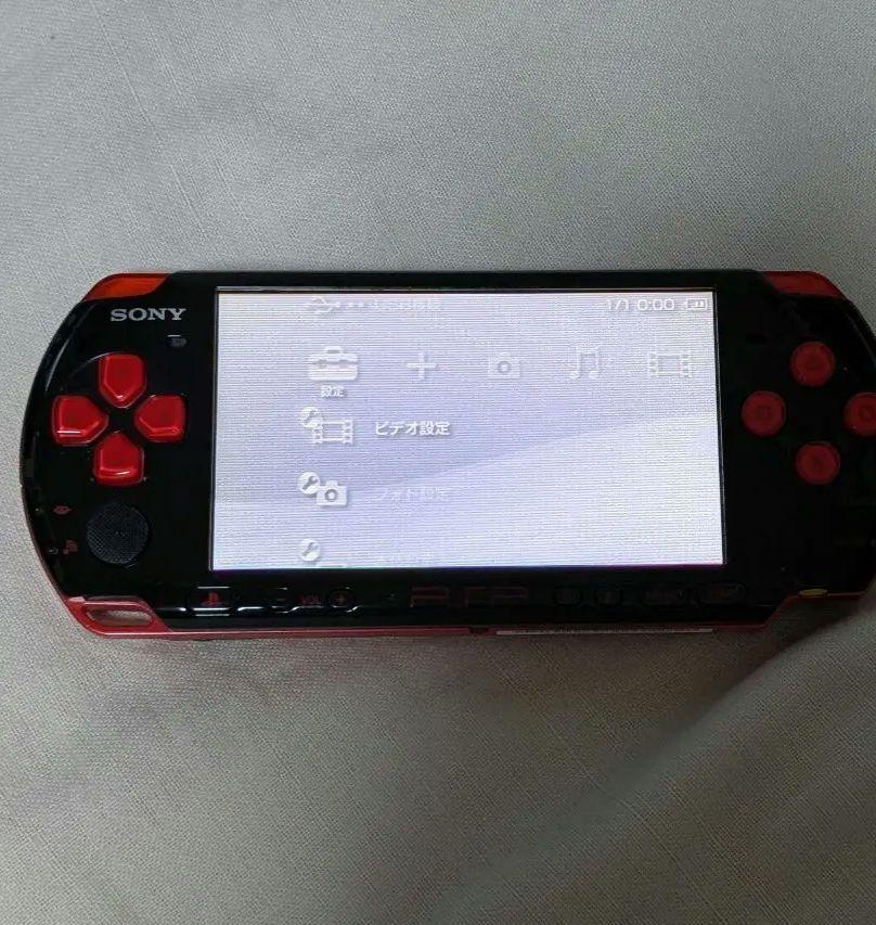 PSP3000　黒赤　本体のみ　ジャンク