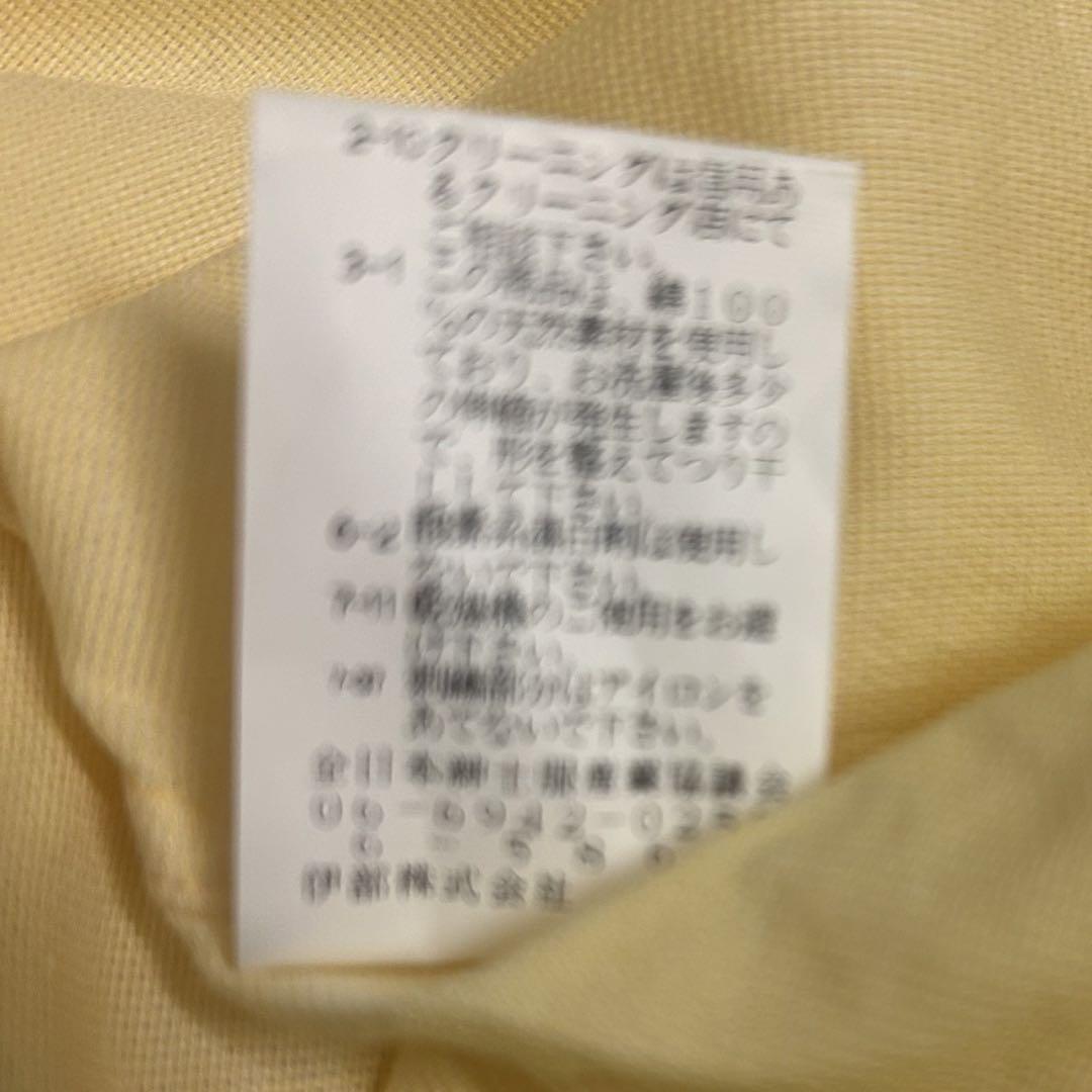 【新品未使用品　タグ付】 シナコバ　半袖オープンカラーシャツ XL イエロー