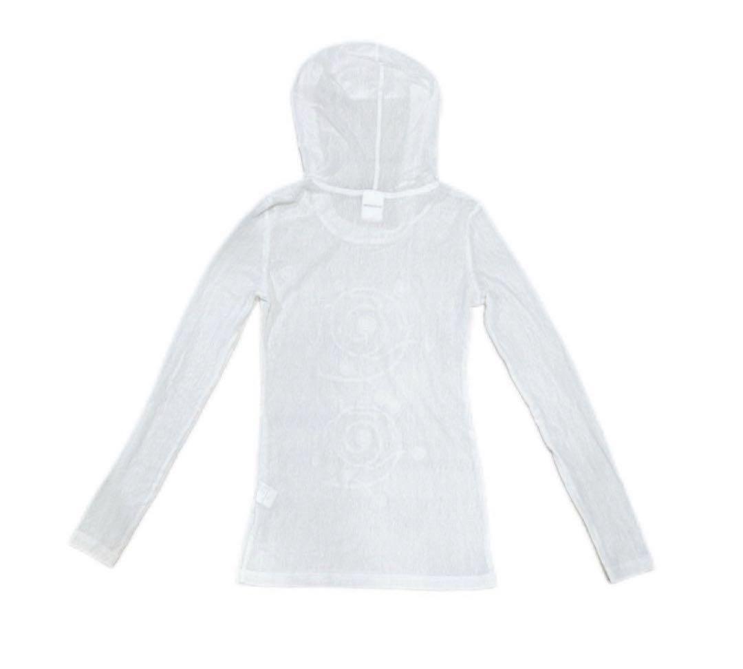 CONP Voetex Slim Sweater ホワイト 透け感 トップス