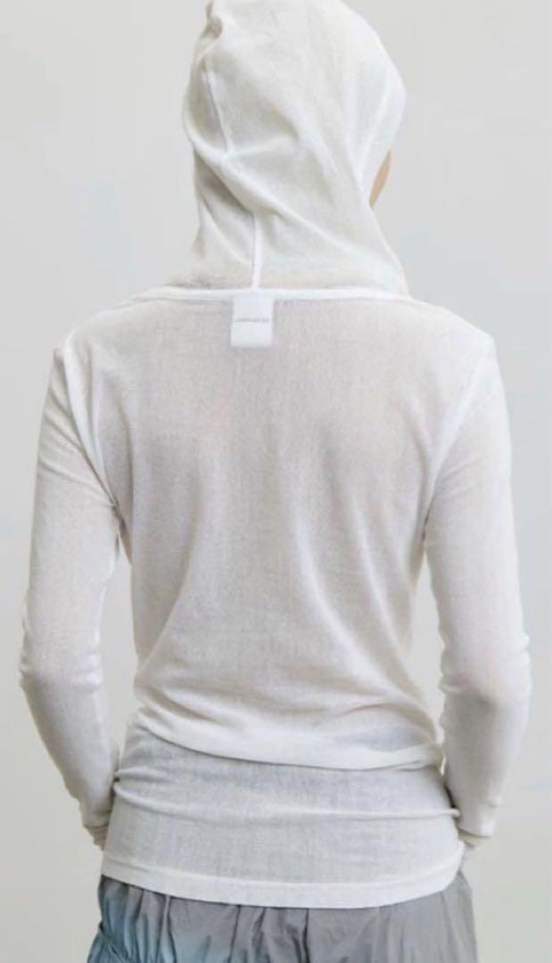 CONP Voetex Slim Sweater ホワイト 透け感 トップス