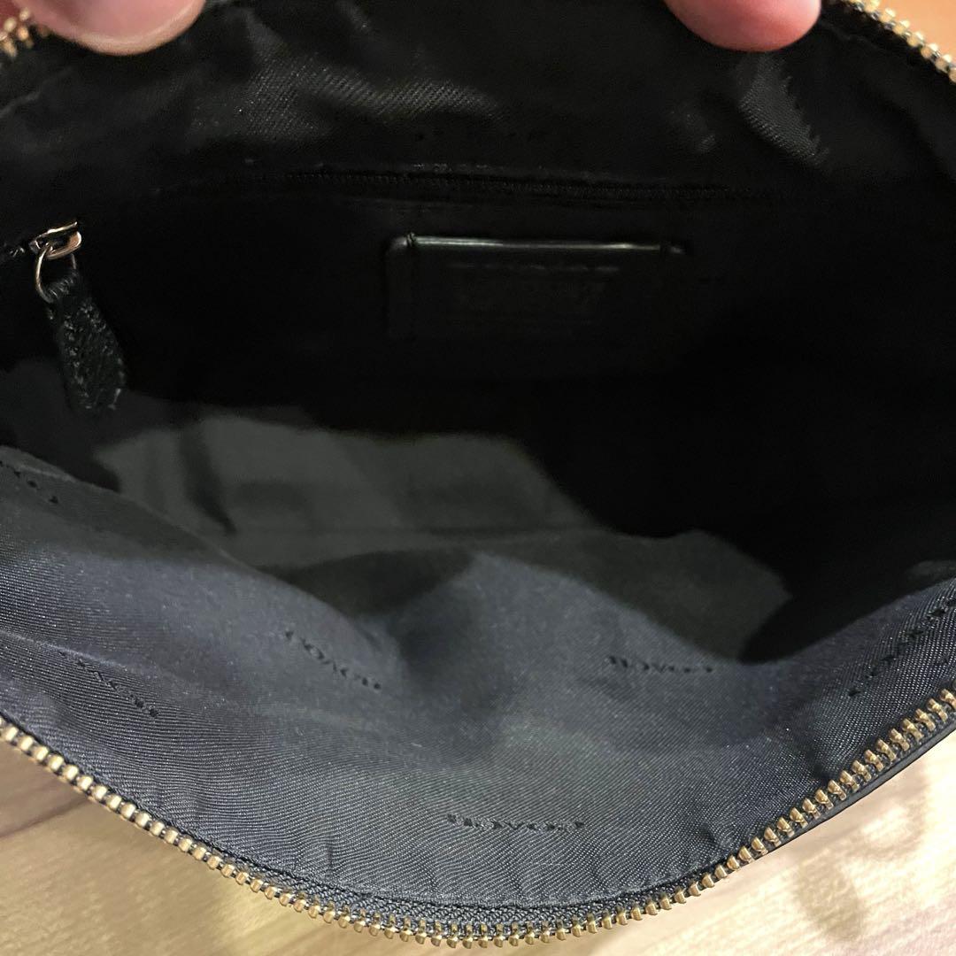 COACH コーチ ショルダーバッグ バッグ レザー ブラック 2WAY
