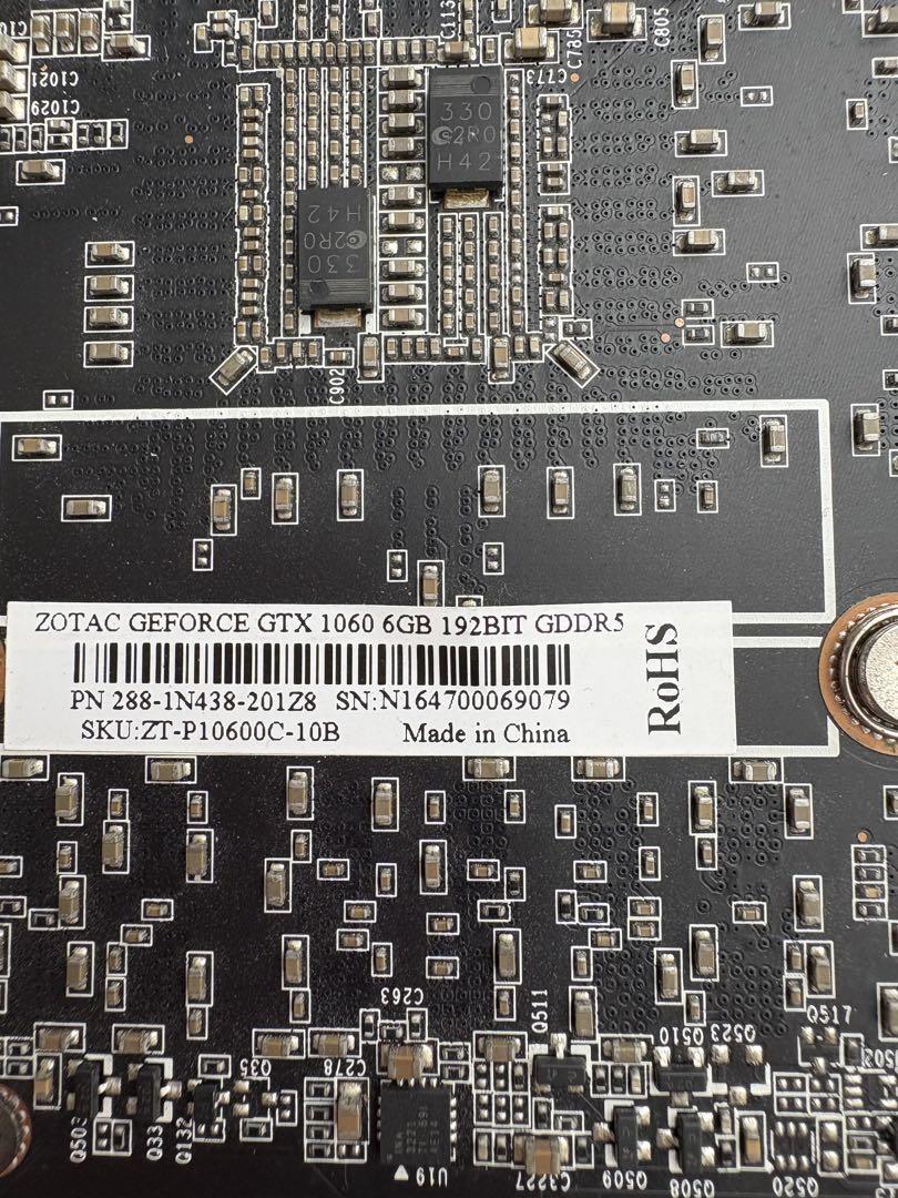 グラフィックボード・グラボ・ビデオカード ZOTAC GTX 1060 6GB GDDR5