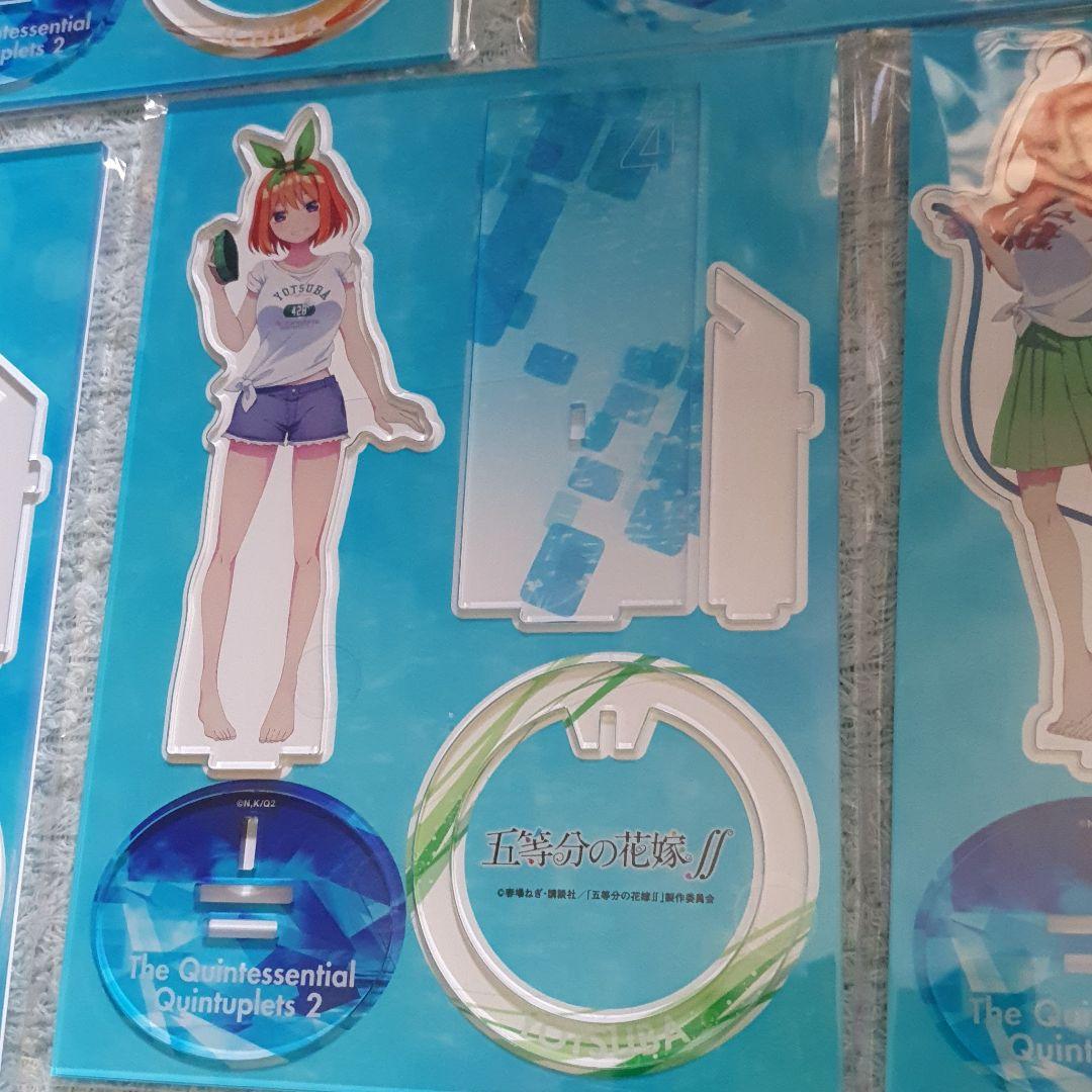 五等分の花嫁　アニメイト　アクリルスタンド　コンプ　5種　新品　サマービブス 五等分の花嫁の描き下ろし商品が7/5発売、アニメイトでフェア