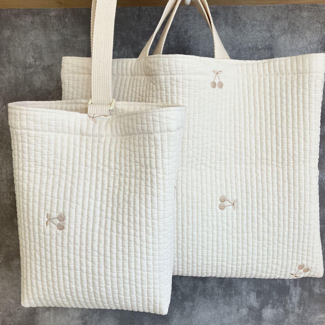 new◯ライフパズル ハンドメイド レッスンバッグ ミナペルホネン生地使用 new◯ライフパズル ハンドメイド レッスンバッグ ミナペルホネン