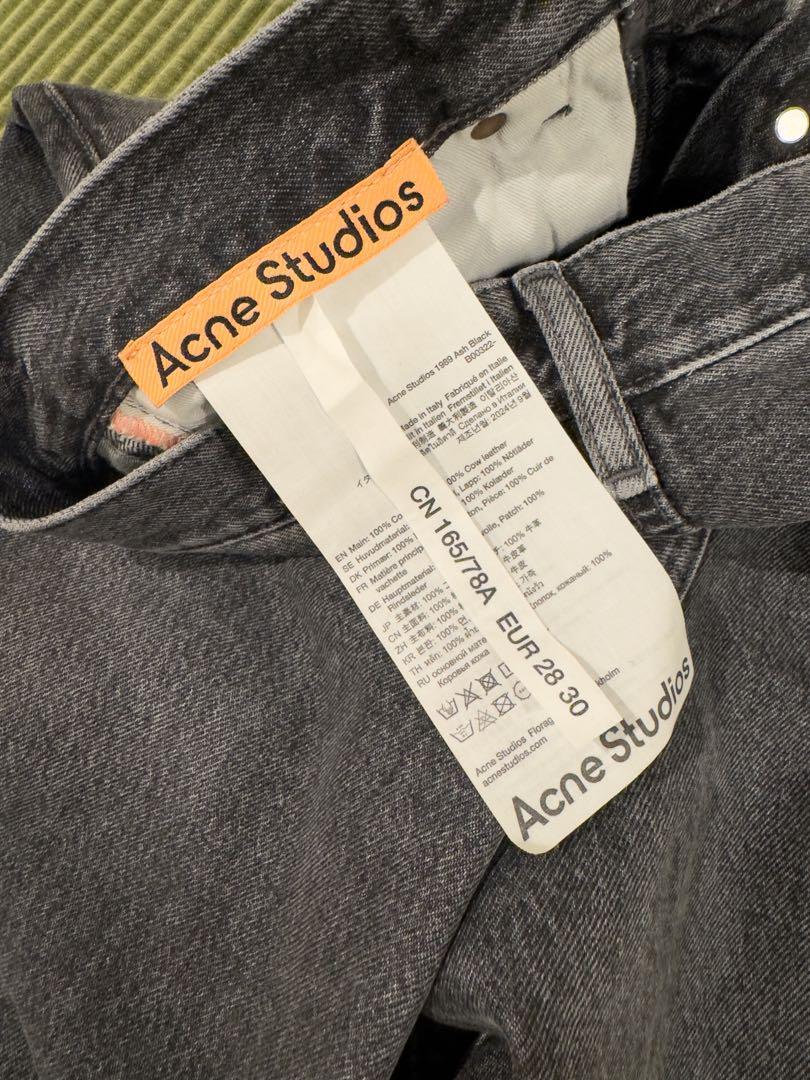 新品未使用 Acne studios 1989 Ash Black 28/30