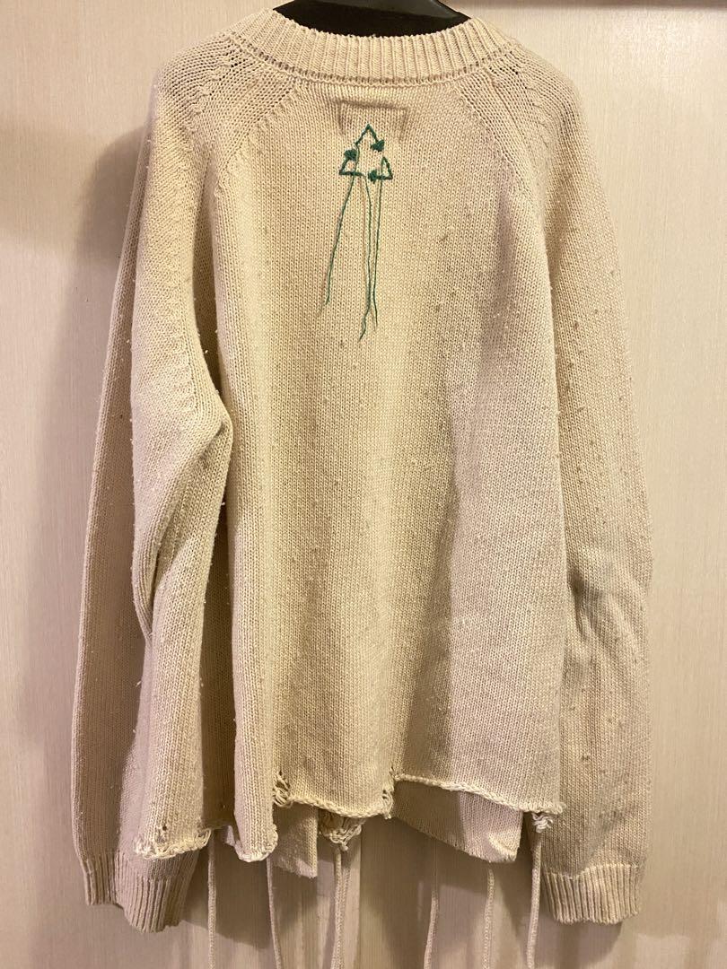 トップス doublet RECYCLE WOOL CABLE CARDIGAN