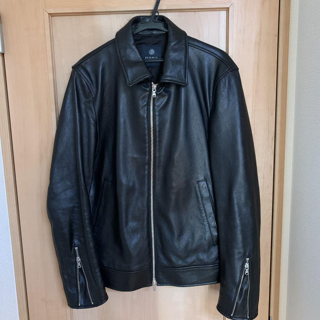レザージャケット ナノユニバース ライダースジャケット レザージャケット
