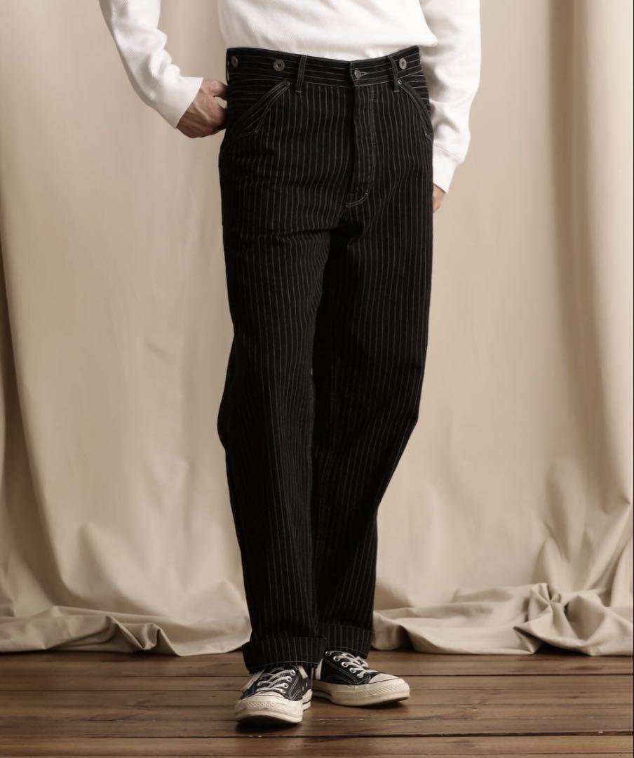 Schott ショット/ヒッコリーデニムパンツ/新品未使用/ブラック/サイズ32