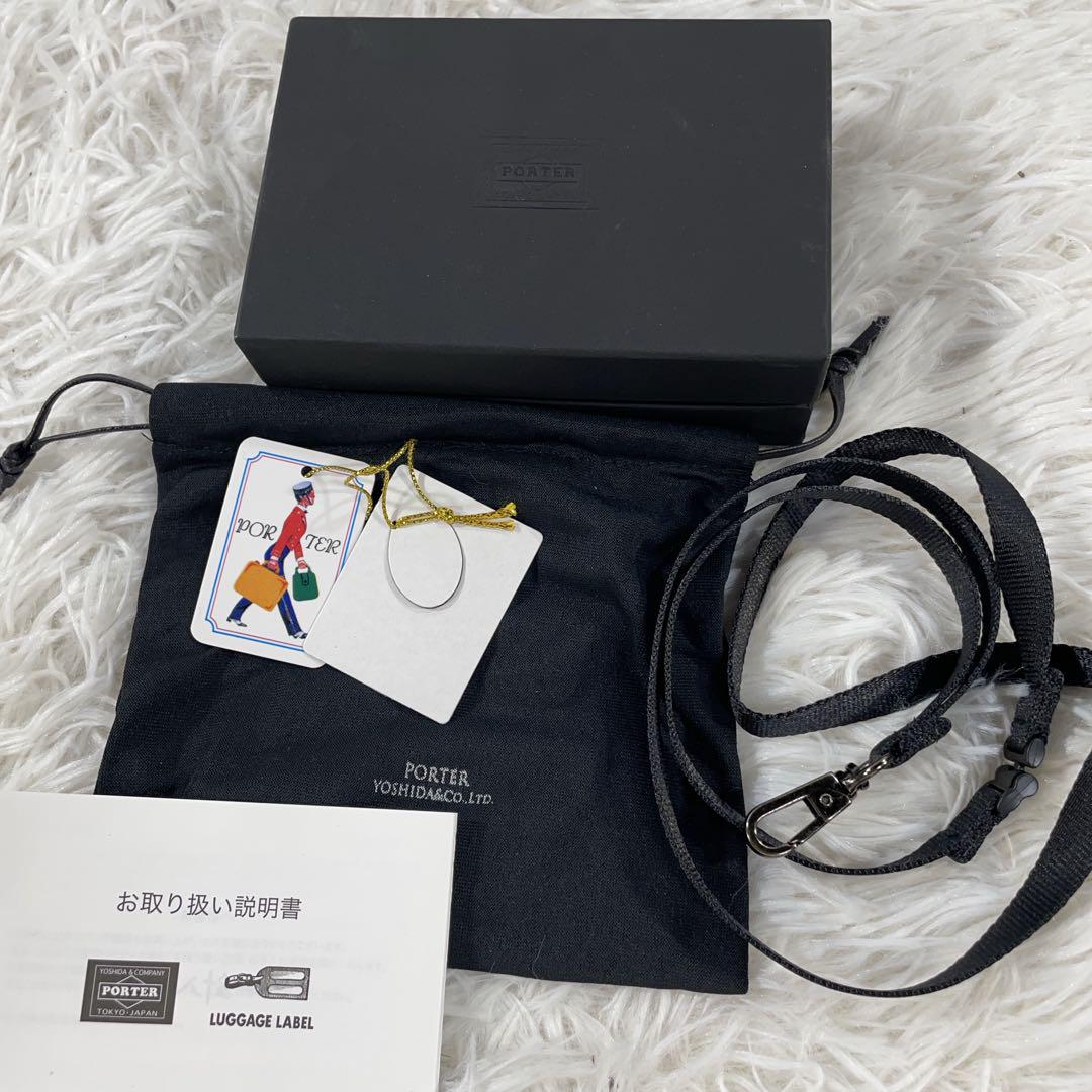 新品ポーター　PORTER カードケース　パスケース　名刺入れ　レザー　ブラック