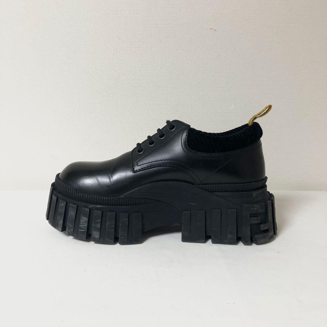 FENDI レザーシューズ ダービー FFロゴ チャンキーソール スニーカー