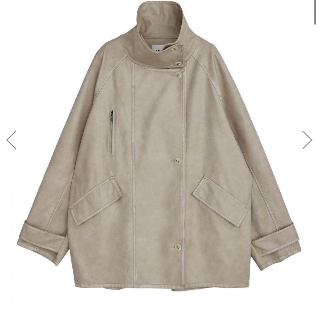 アメリヴィンテージ　USED LIKE FAKE LEATHER JACKET