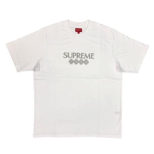 新品　Supreme シュプリーム グリッター ロゴ Tシャツ M ホワイト