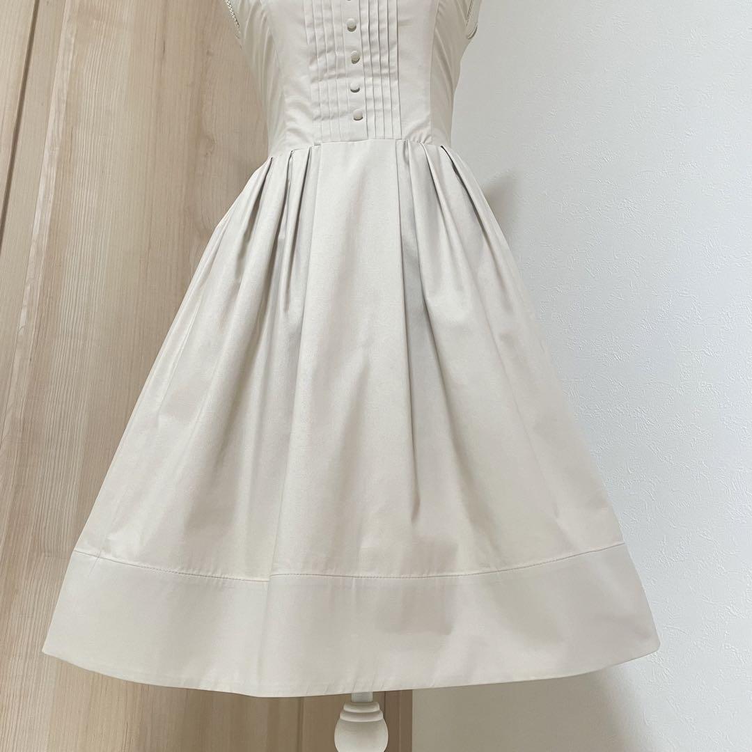 フォクシーニューヨーク　ワンピース　ベージュ FOXEY NEW YORK ベージュワンピース ワンピース