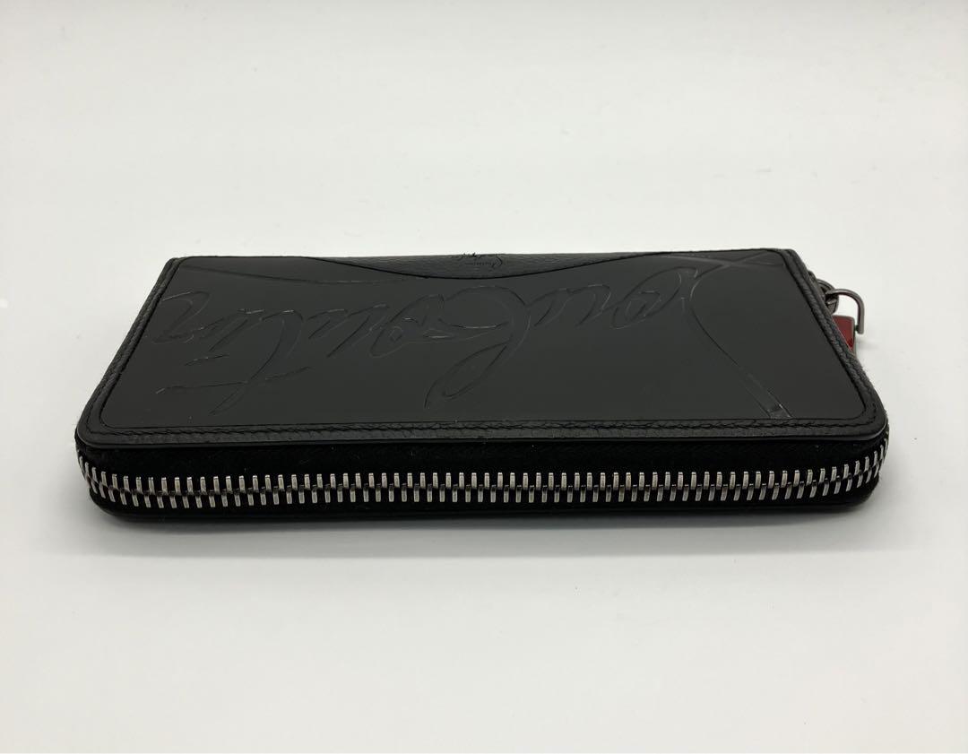 ⭐️ 極美品 ルブタン パネトーネ ラバー ラウンドファスナー 長財布 ブラック
