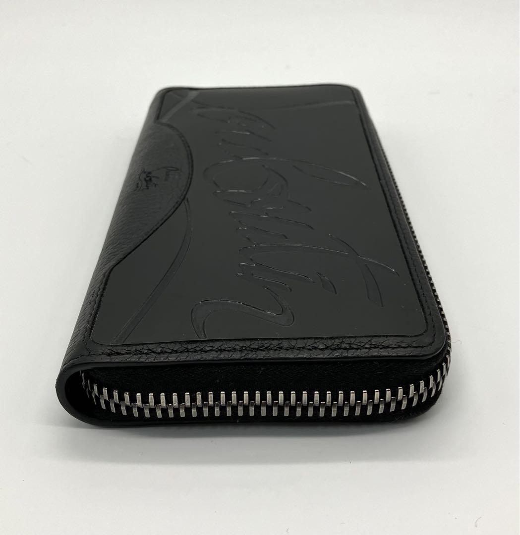 ⭐️ 極美品 ルブタン パネトーネ ラバー ラウンドファスナー 長財布 ブラック