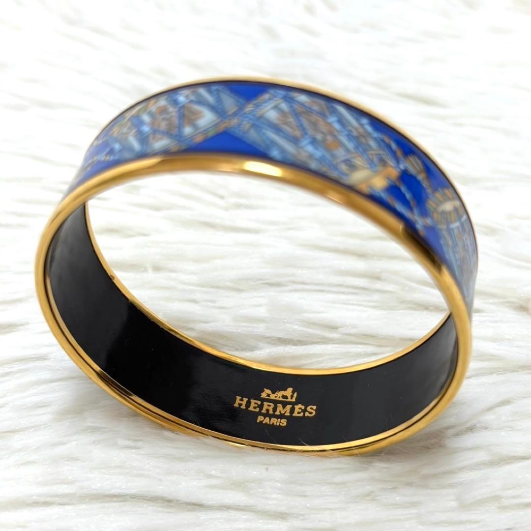 【美品】HERMES 正規品 希少 エマイユ バングル ブレスレット 【美品】HERMES 正規品 希少 エマイユ バングル ブレスレット