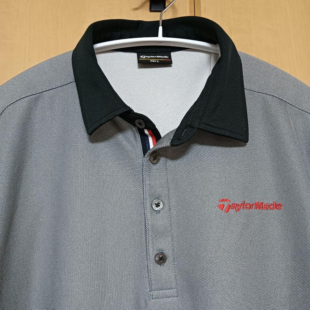 TaylorMade ゴルフ 半袖 ポロシャツ L グレー テーラーメイド