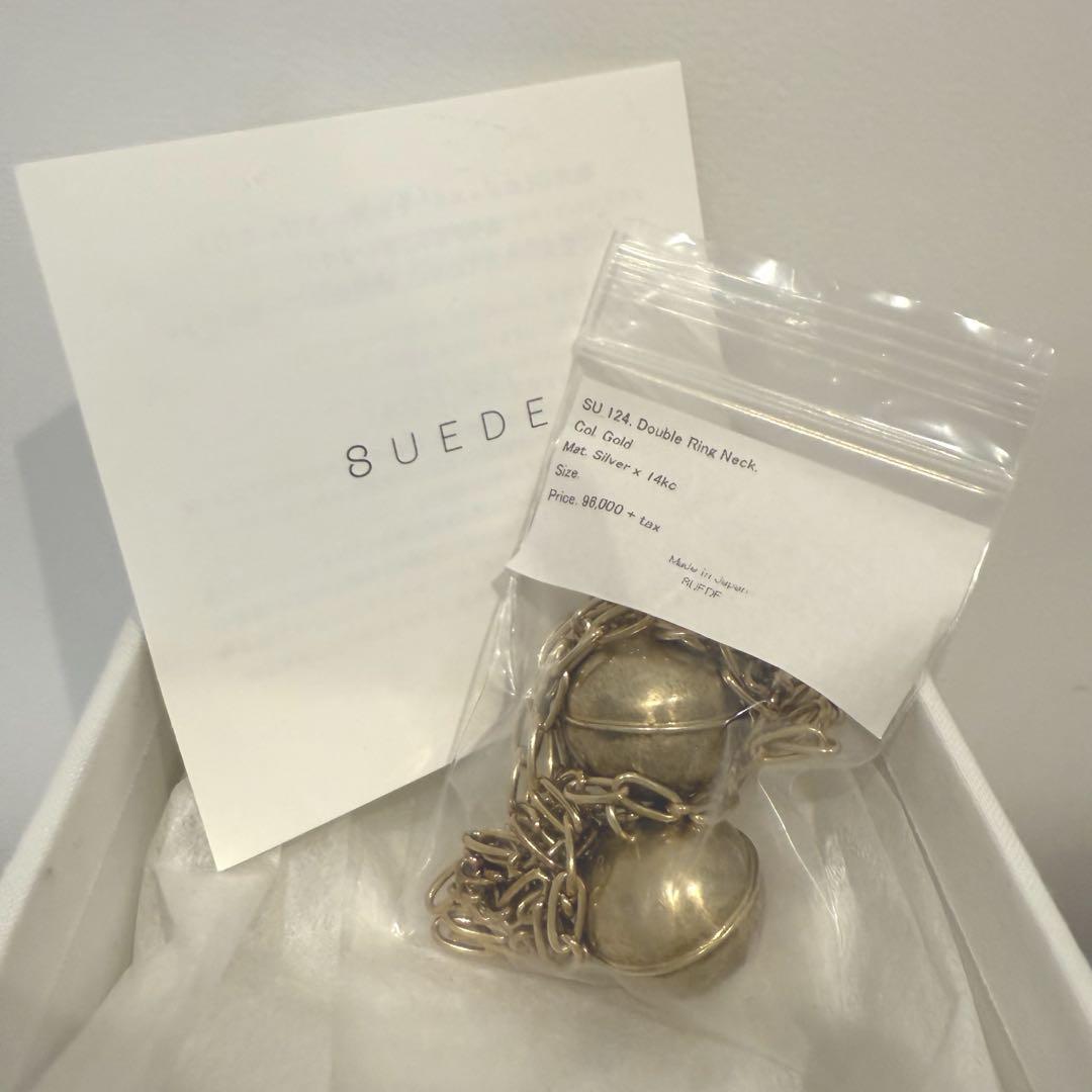 8uede スウェード DOUBLE RING NECKLACE