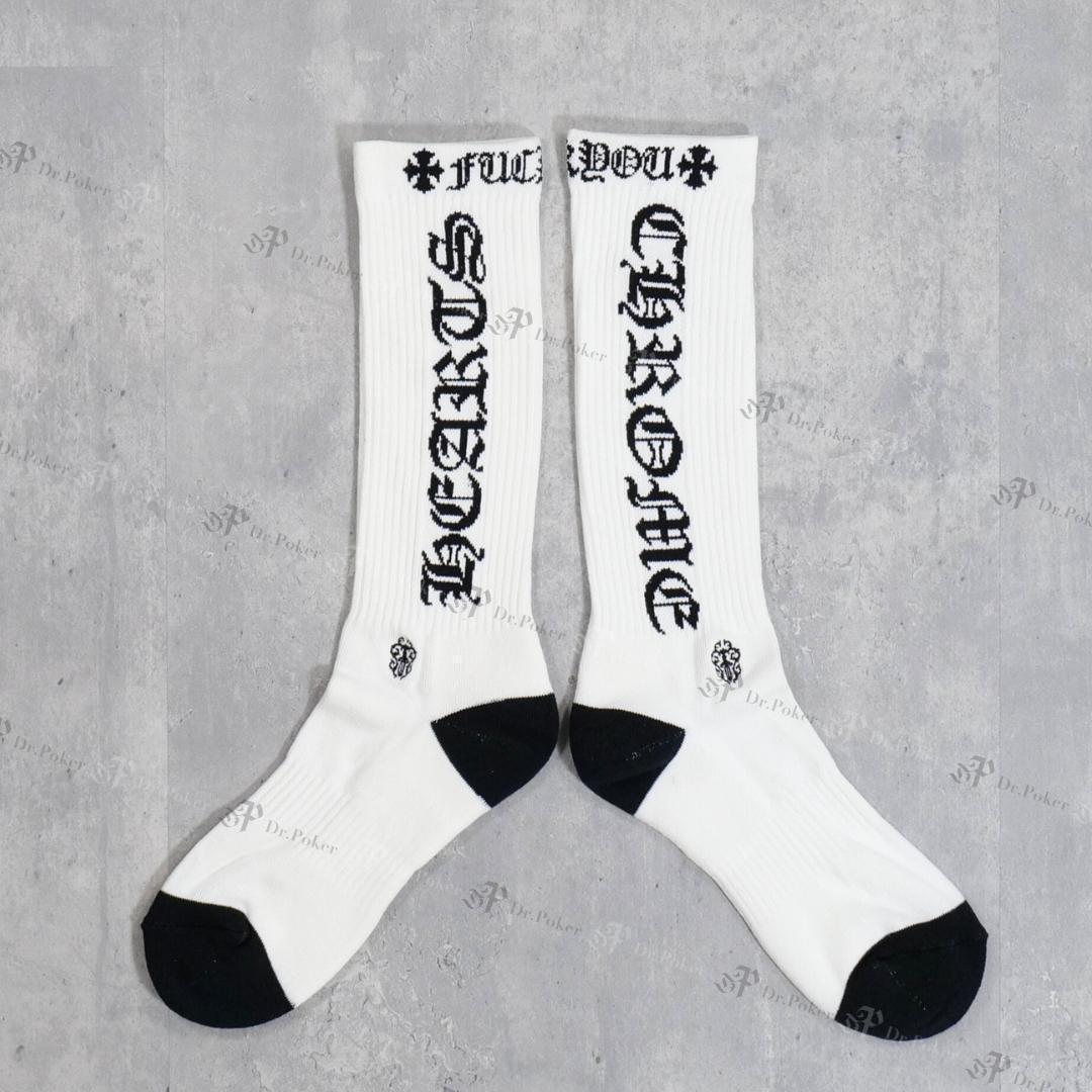 【新品】 Chrome Hearts ダガー ソックス 靴下 1足　黄色M 新品】 Chrome Hearts ダガー ソックス 靴下 白色 L