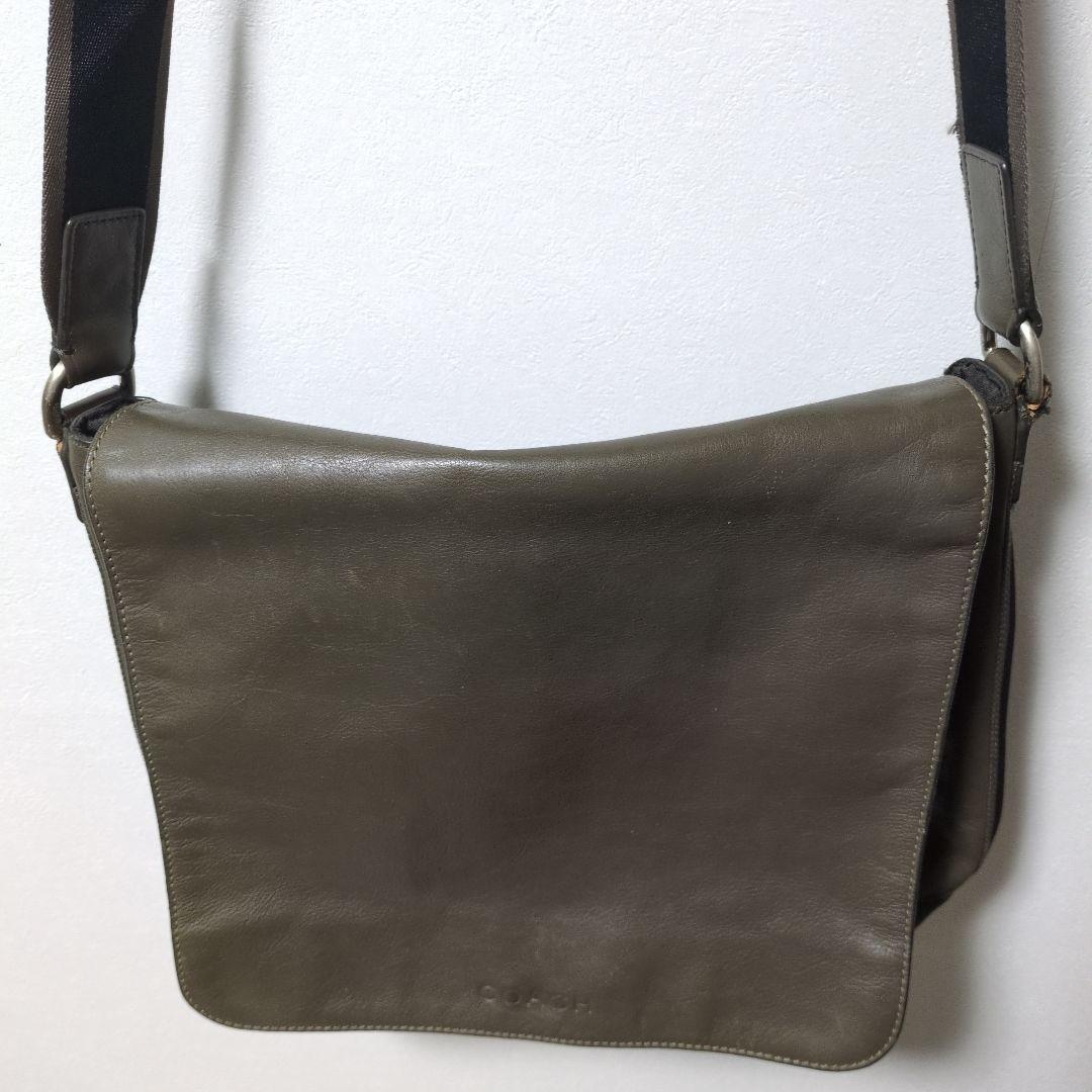 COACH チャールズ メッセンジャー ショルダーバッグ レザー