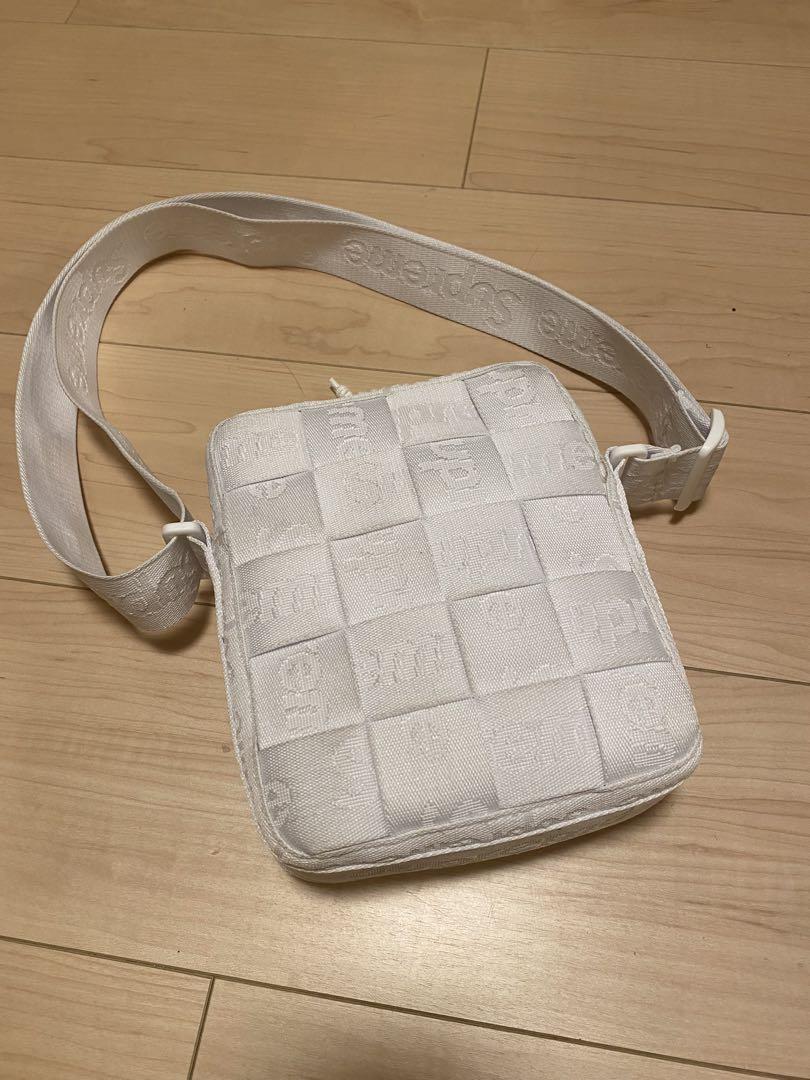 バッグ Supreme Woven Shoulder Bag White 23SS