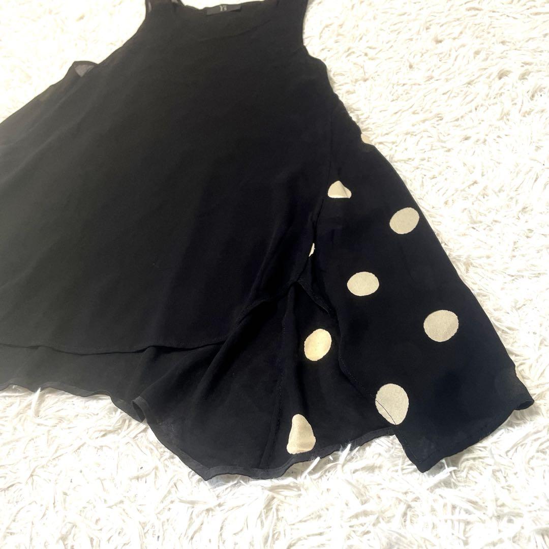 【Y's】デザインチュニック アシンメトリー ブラック　ヨウジヤマモト STAFF STYLING｜THE SHOP YOHJI YAMAMOTO
