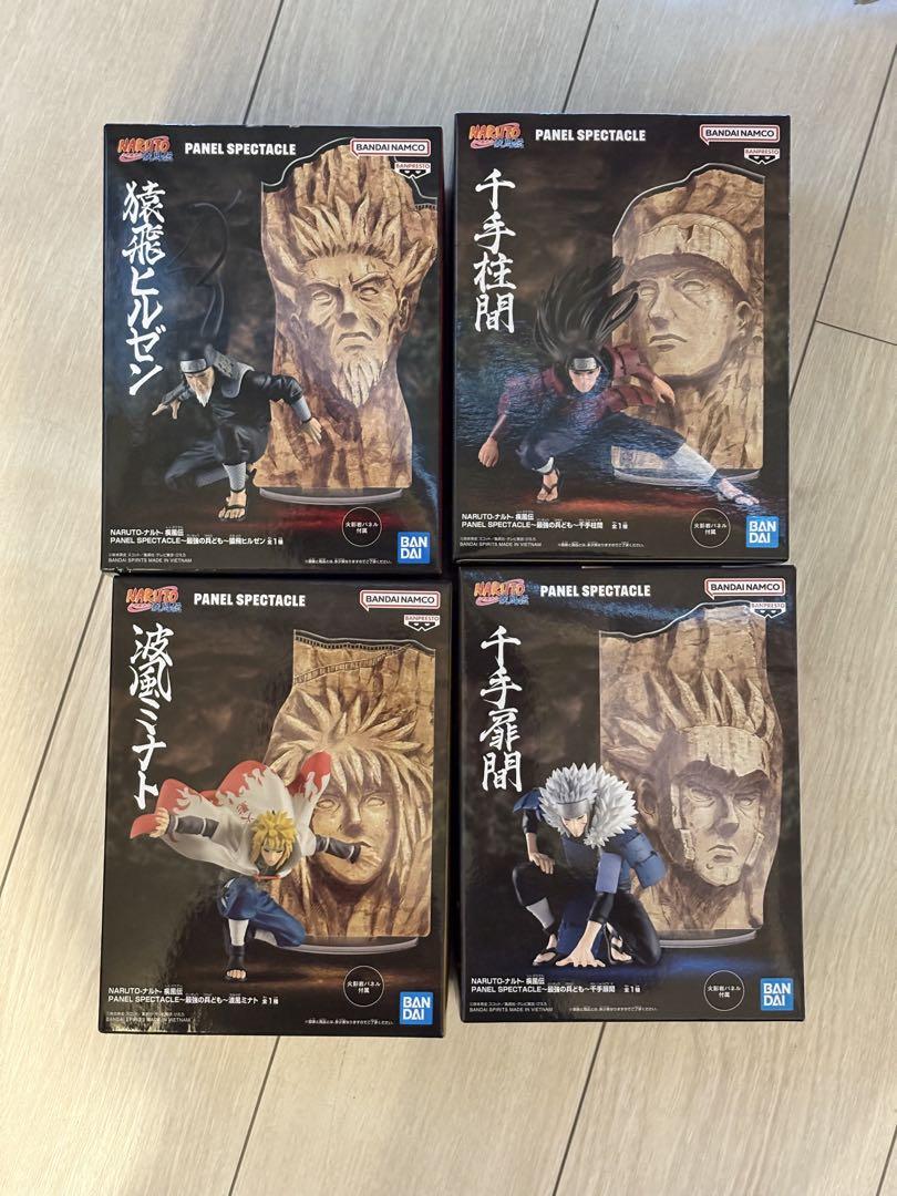NARUTO-ナルト- 疾風伝 PANEL SPECTACLE 火影4体セット NARUTO疾風伝PANEL SPECTACLE 火影フィギュア4体セット - メルカリ