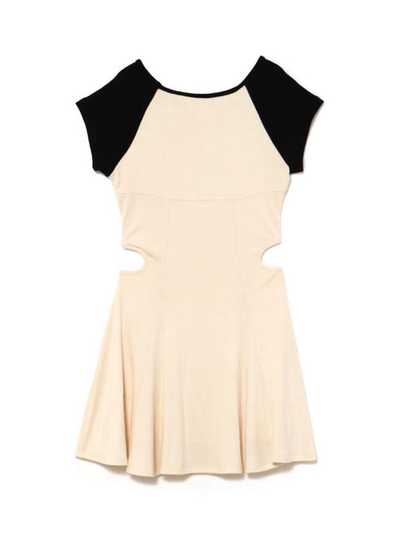 アンドマリー andmary logo flare mini dress