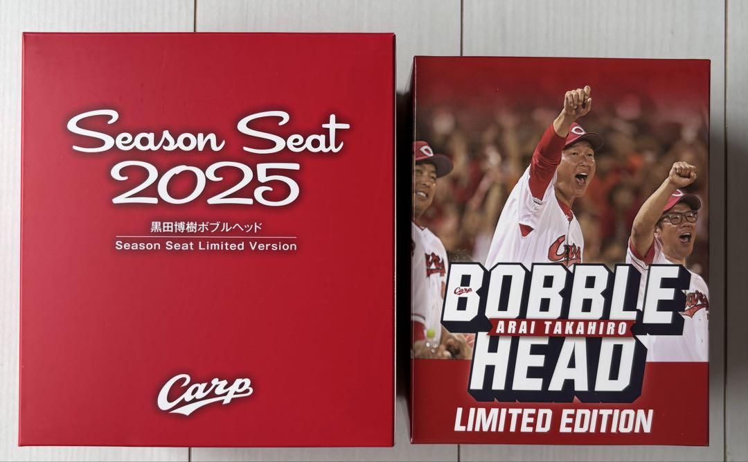 2025Season Seat黒田 新井監督　ボブルヘッドセット