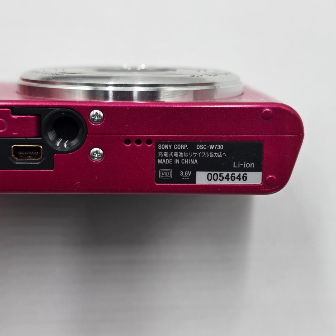 美品】 SONY Cyber−Shot DSC-W730 ピンク コンデジ - メルカリ