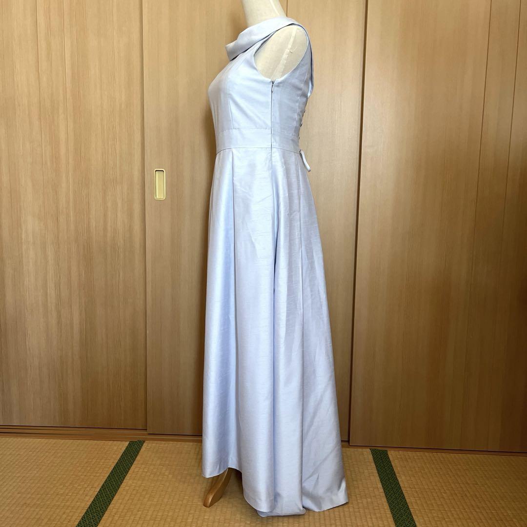 ロングドレス　9号　上品　淡い水色　日本製　演奏会　発表会