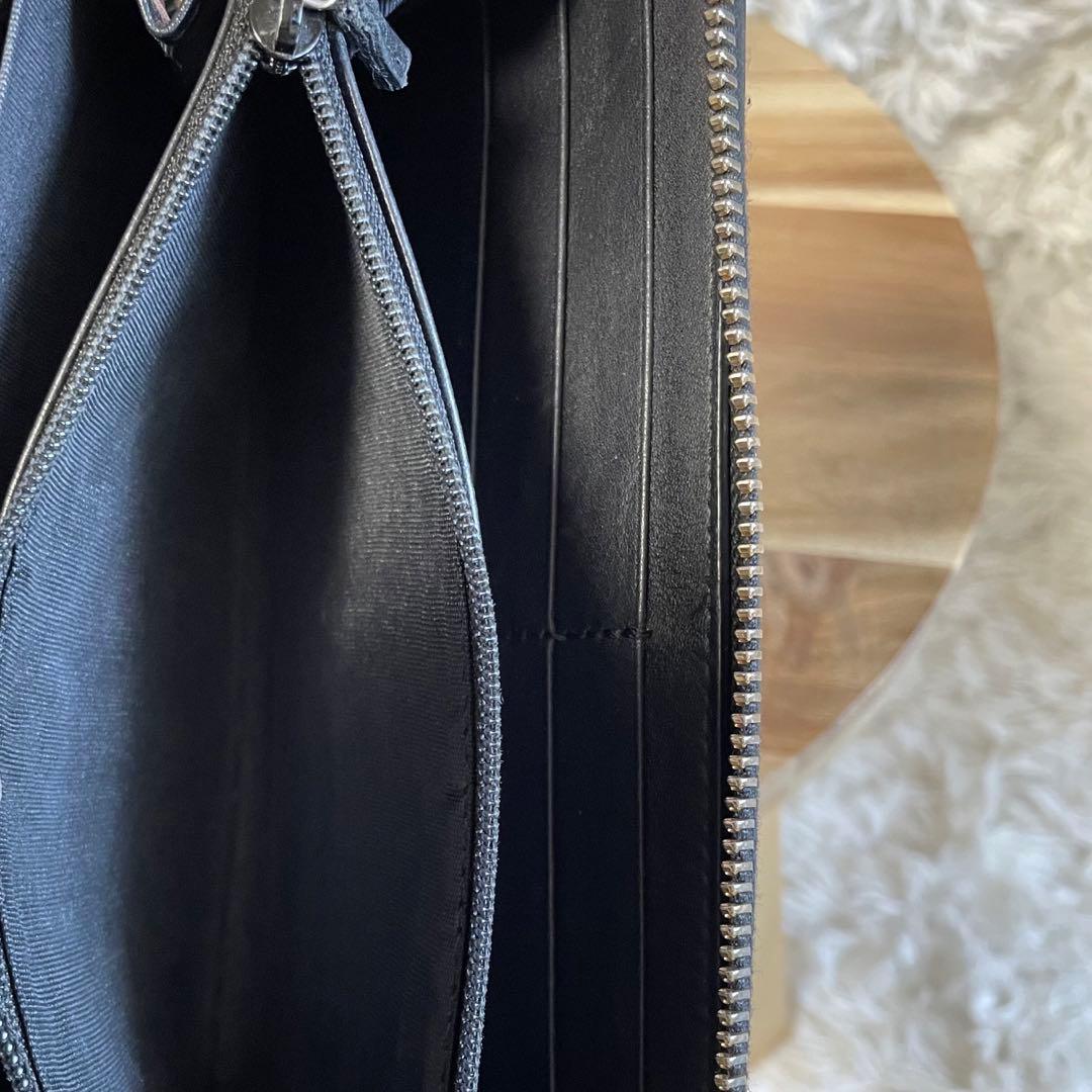 公式 GUCCI GG柄 グッチ 長財布 シマ 総柄 ラウンドジップ アイコン GG