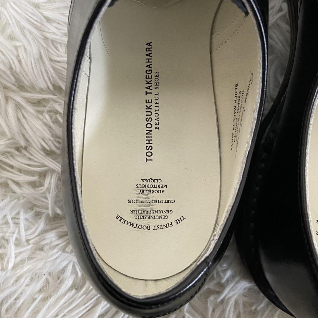 未使用✨　beautiful shoes レザーシューズ　プレーントゥ　革靴