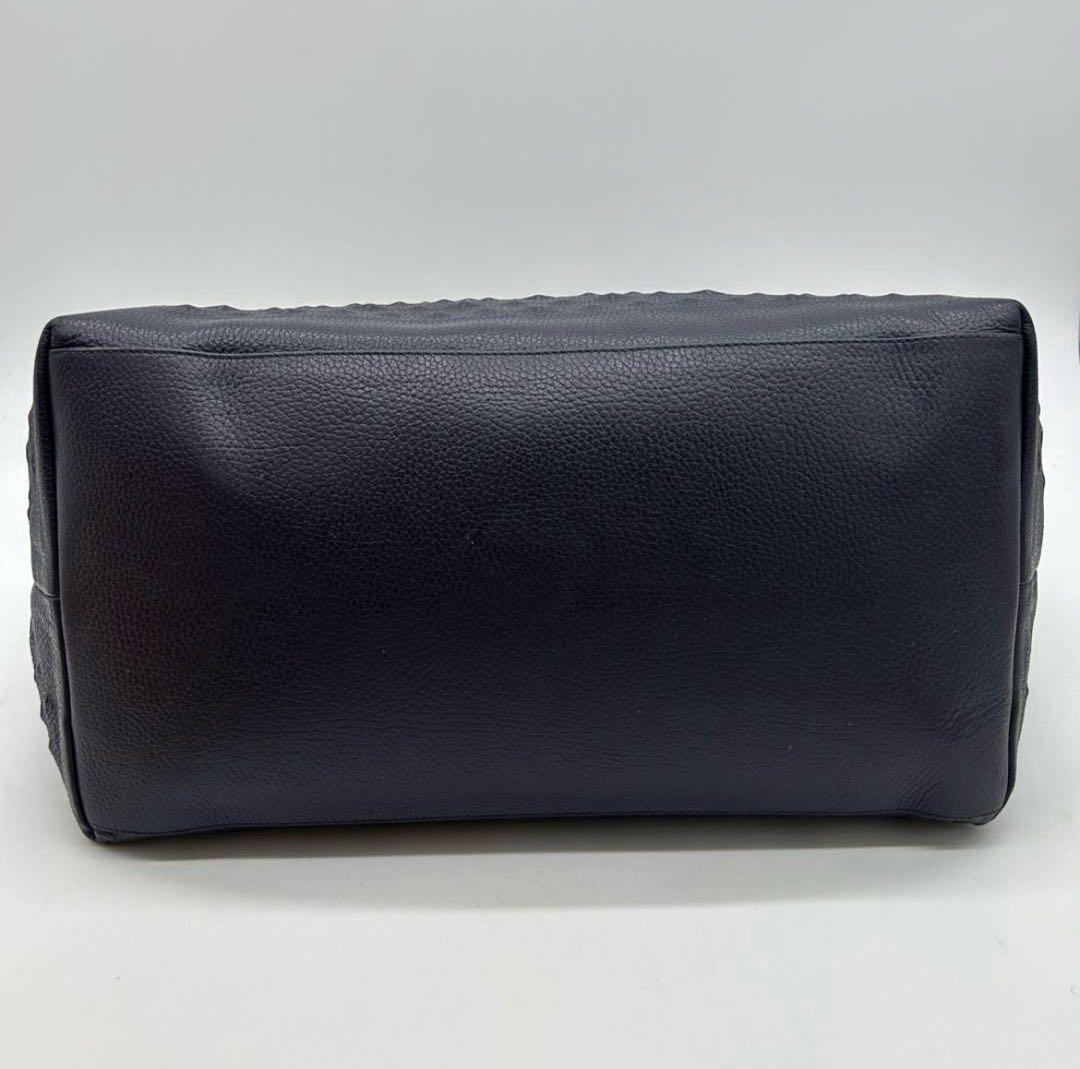 【美品】ジミーチュウ ピムリコ エンボス トートバッグ レザー ネイビー 大容量 ジミーチュウ ピムリコ スター エンボス トートバッグ ネイビー