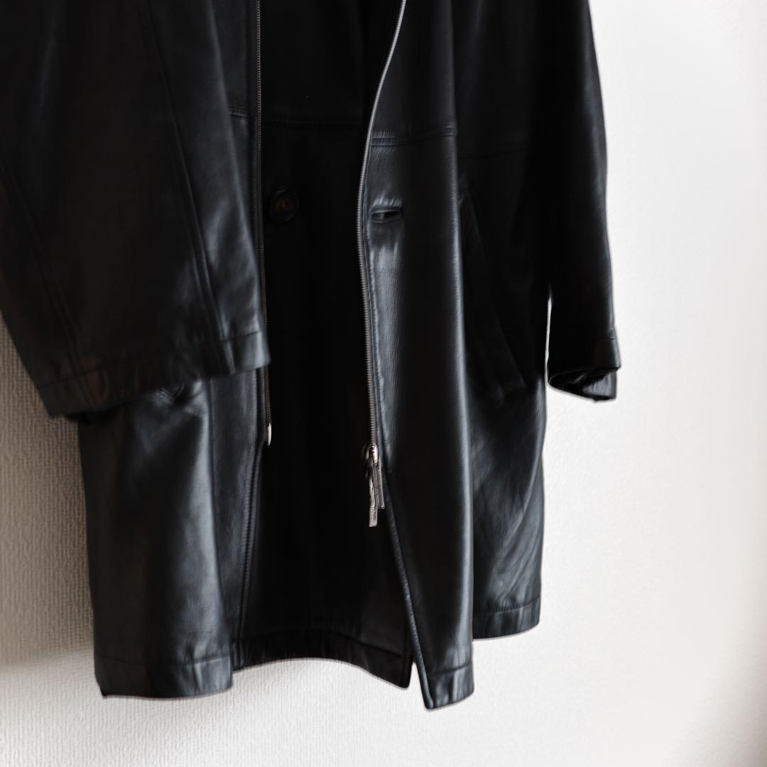 RYKIEL HOMME - REAL LEATHER LONG COAT RYKIEL HOMME - REAL LEATHER LONG COAT