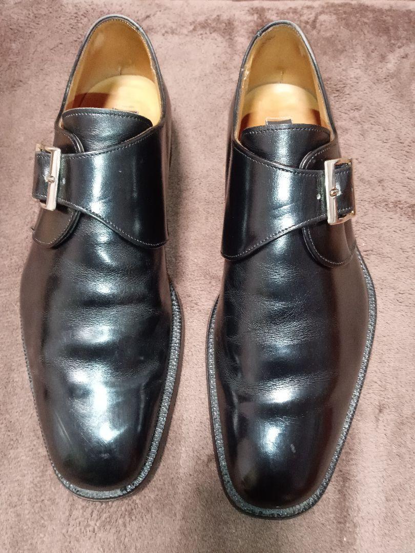 チーニー CHEANEY 25.5 モンクストラップ スコッチグレイン