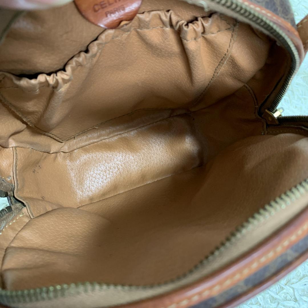 初回限定】 美型 セリーヌ ショルダーバッグ マカダム柄 サークル金具