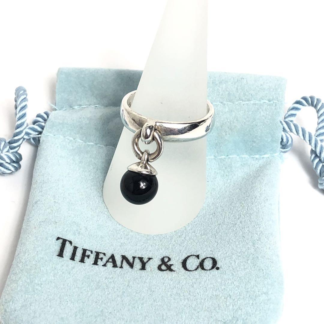 Tiffany ティファニー ボールリング タングル オニキス シルバー Tiffany ティファニー ボールリング タングル オニキス シルバー