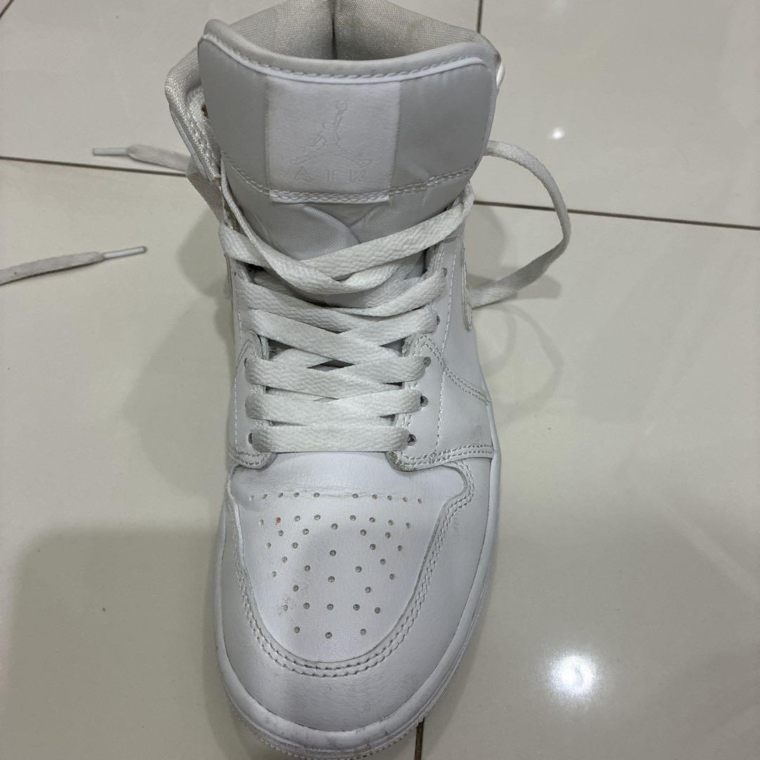 NIKE ナイキ エアジョーダン1 白 24.5cm