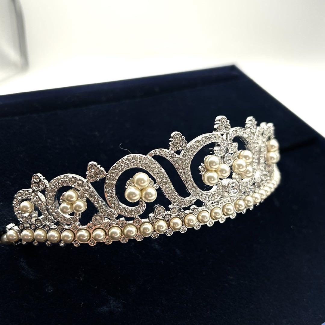 スワロフスキー プリンセス ティアラLove Tiara クリスタル パール