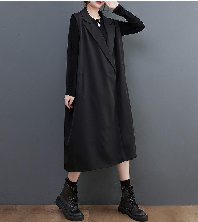大きいサイズ レディース ロングジレ　コクーン　ワンピース　春 秋冬 新品
