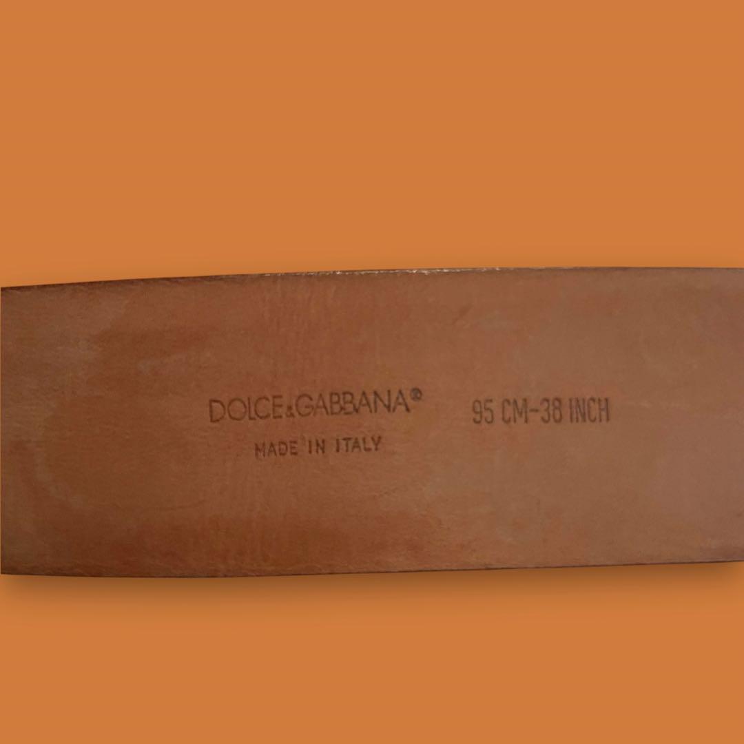 DOLCE&GABBANA ドルチェ&ガッバーナ ブラウンレザーベルト 美品