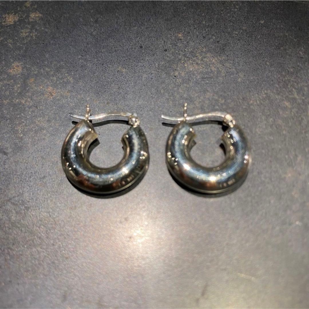 SILVER925 WIDE HOOP EARRINGS /シルバー/ピアス
