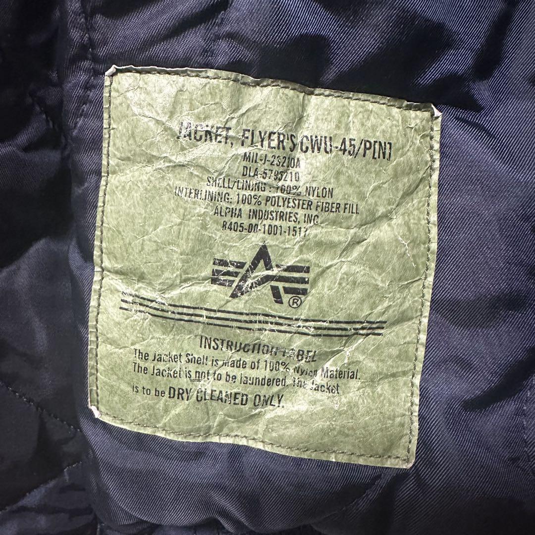 ALPHA INDUSTRIES フライトジャケット（CWU-45/P）