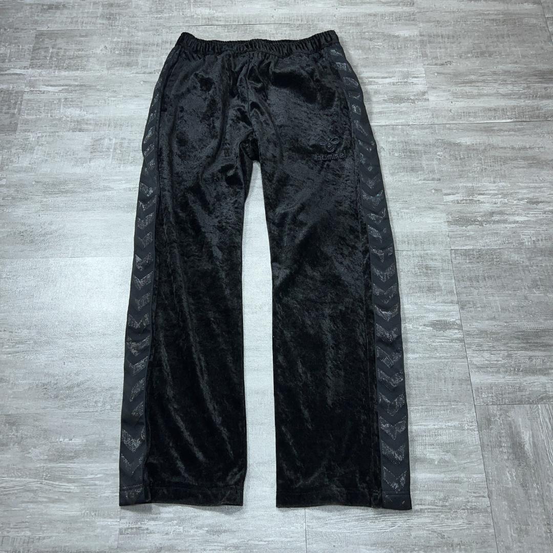 【良好品】 ヒュンメル hummel Y2K ベロア L 上下セット セットアップ ジャージ トップス