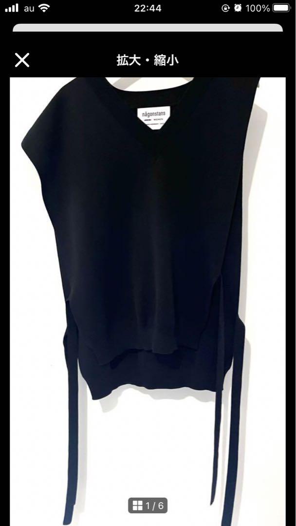 peplam vest｜M｜Black｜shirts and blouses｜någonstans