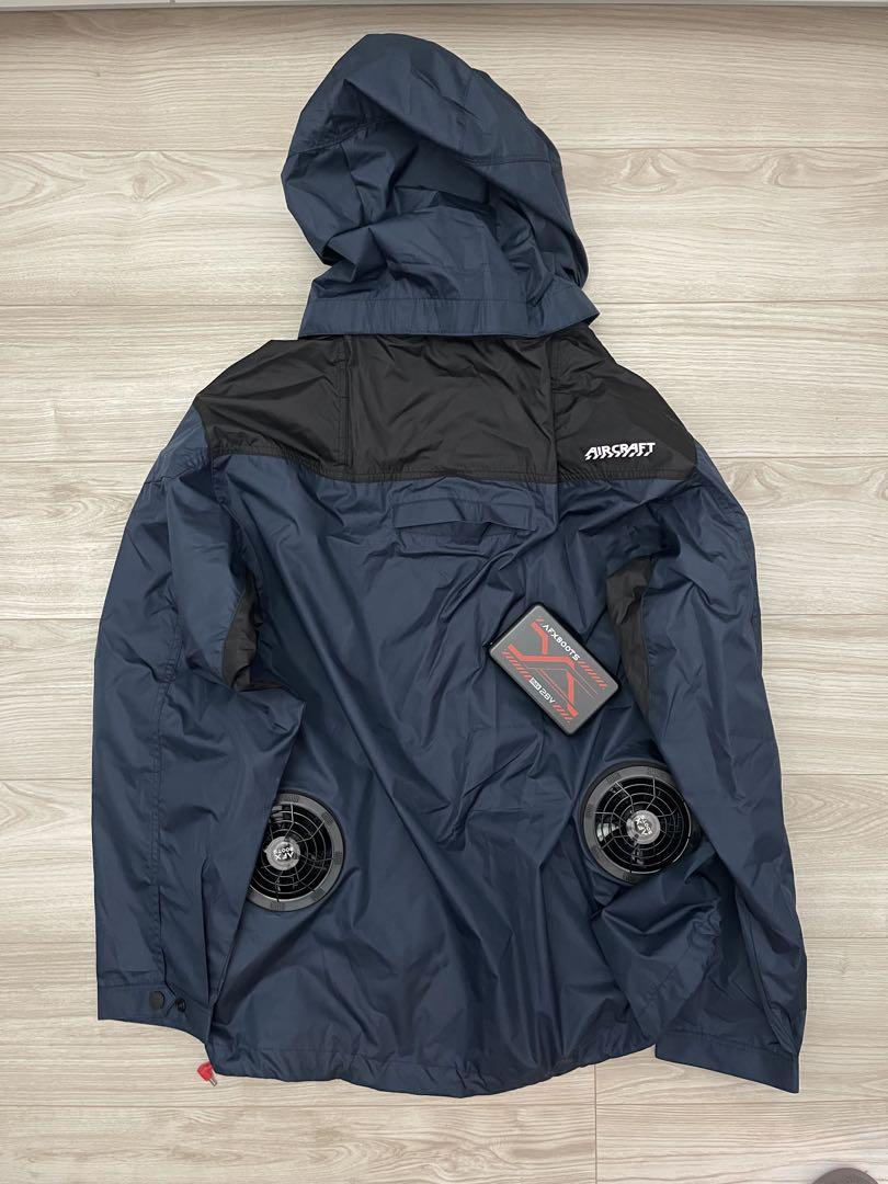 BURTLE EST2011 空調服 ネイビー バッテリー付きファン付き