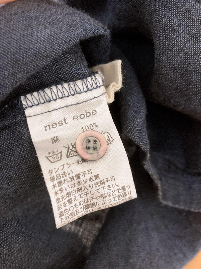 nest Robe リネンビッグシャツ