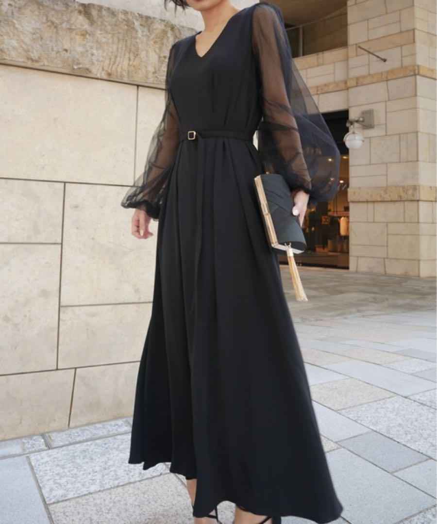 ＊美品＊ マイシャウティーvivienne sheer sleeve dress