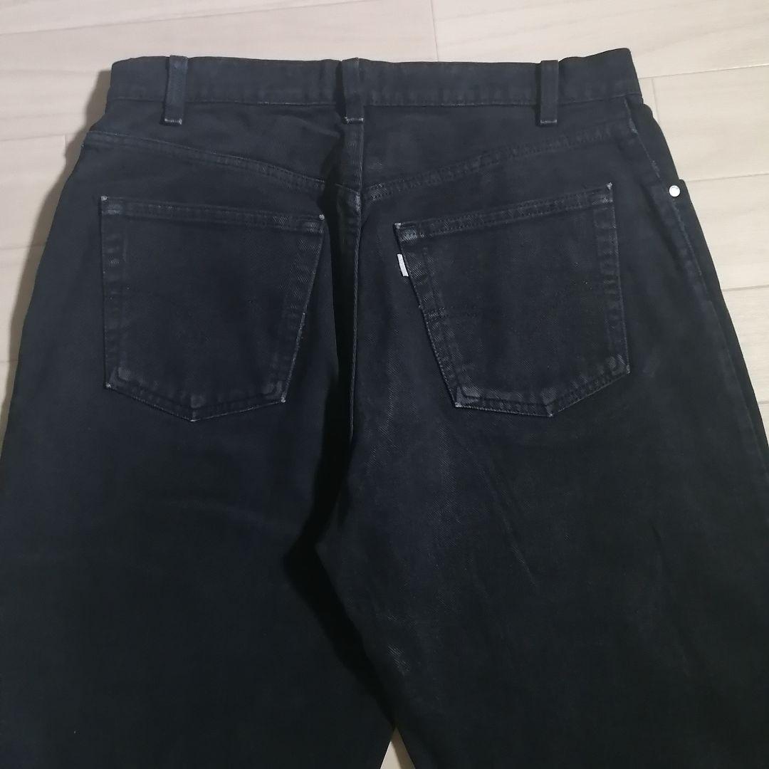 90s USA製リーバイスシルバータブ極太ルーズブラックデニムW34 B2763